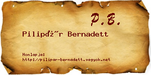 Pilipár Bernadett névjegykártya